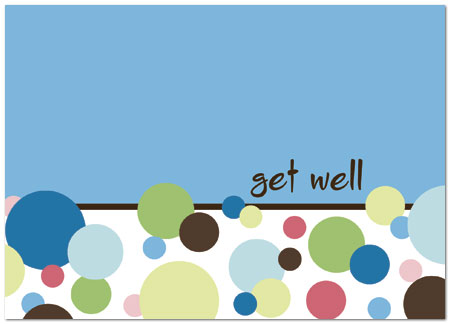 Get Well Dots Greeting Card 181D-Y
