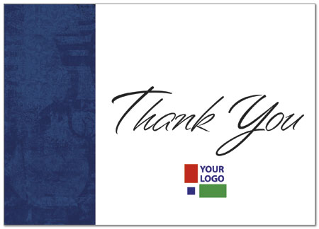 navy logo thank you card custom thank you cards posty cards