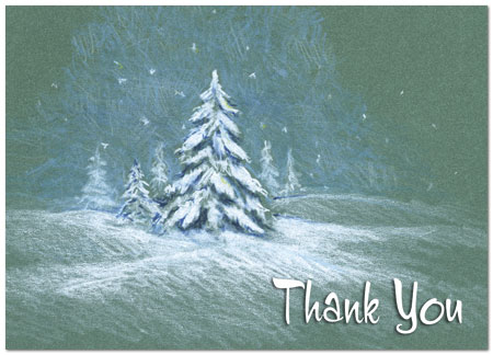 Winter Magic Thank You Card H1318D-A