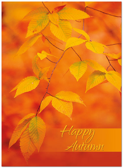 Happy Autumn Card A3054U-Y