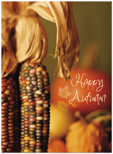 Happy Harvest Autumn Card D4079U-Y