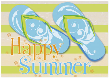 Flip Flops Summer Card D4081D-Y