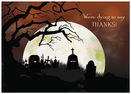 Dying to Say Thanks Card D4094D-Y