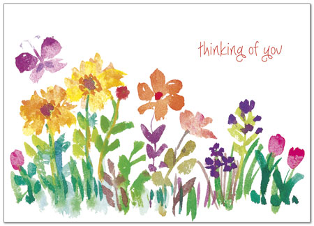 Thinking of You Floral Card D4113D-Y