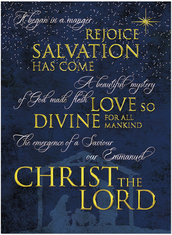 In a Manger Christmas Card H4231U-AA
