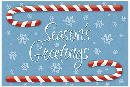 Candy Cane Postcard H4241P-BB