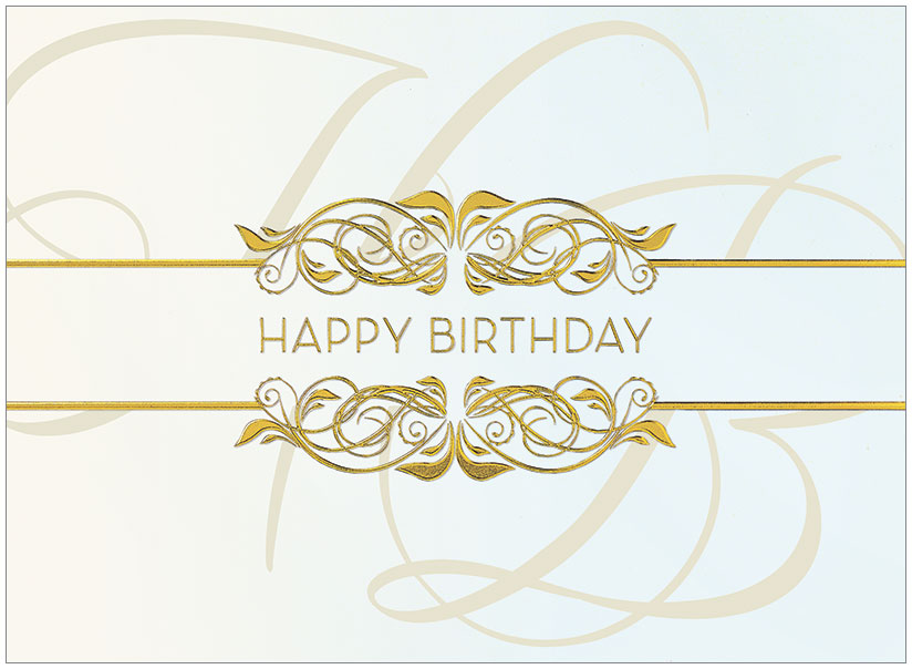 Golden Birthday Card Upscale Birthday Cards Posty Cards