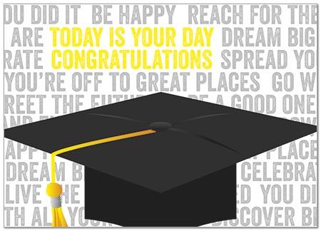 Today's Your Day Graduation Card D5063D-Y