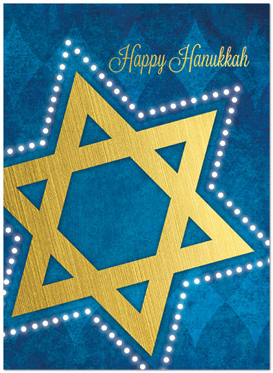 Hanukkah Star Card D5210U-A