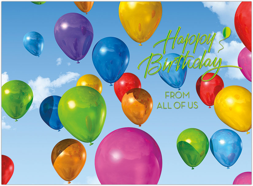 From All of Us Birthday Card | Business Birthday Cards | Posty Cards