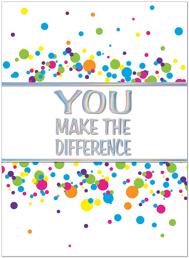 You Make the Difference Card A5067U-X