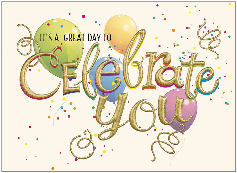 Celebrate You Birthday Card | Employee Birthday Cards | Posty Cards