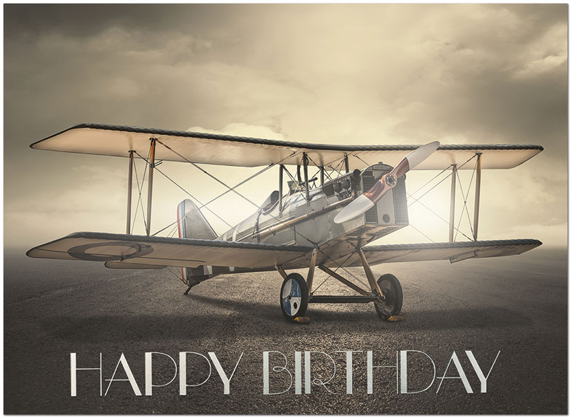 Aviation Birthday Card A7017U-X