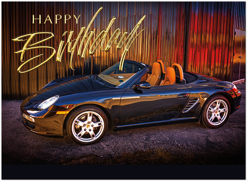 Birthday Porsche Card A7035U-X