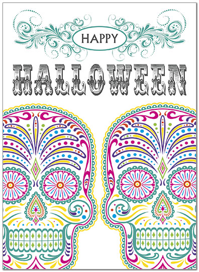 Colorful Halloween Card D8058U-X