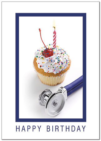 Medical Cupcake Birthday Card D8080D-Y