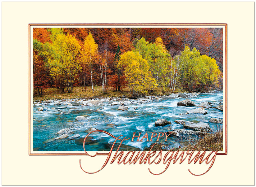 Fall River Thanksgiving Card H8091V-AAA