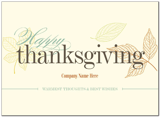 Simply Thanksgiving Name Card D8114U-4B