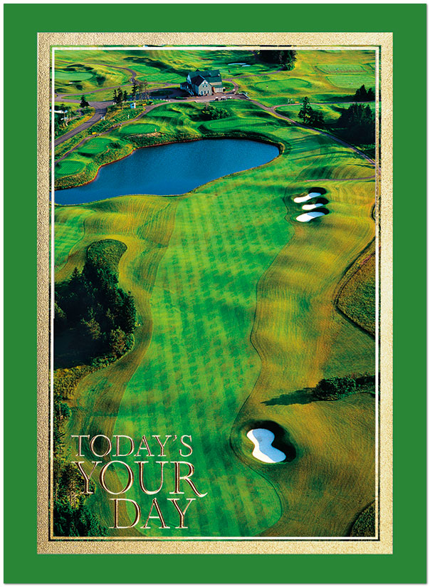 Golf Course Birthday Card A8014U-X