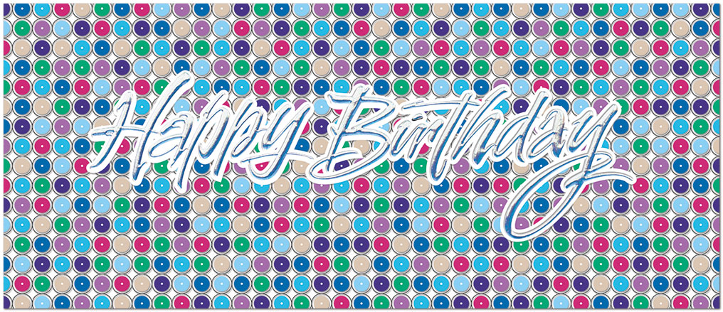 Graphic Dots Birthday Card A8036L-X