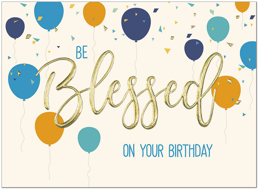 Blessed Balloons Birthday Card A9007V-W