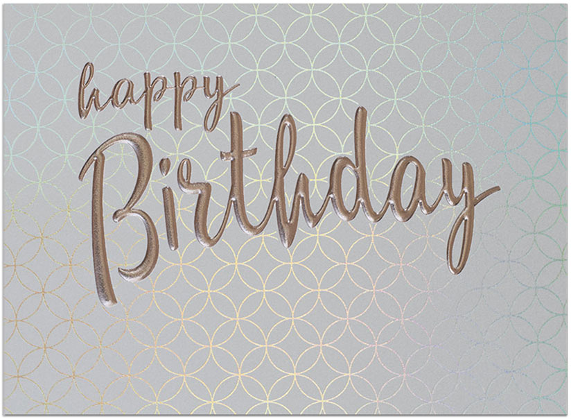 Patterned Birthday Card A9213S-4W