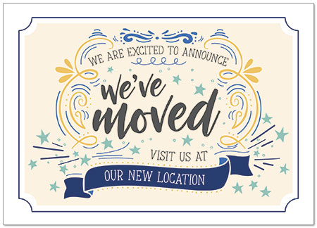 Our New Location Greeting Card D9058D-Y