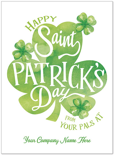 St. Patrick's Day Name Card D9075U-V