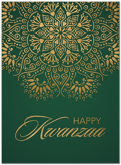 Happy Kwanzaa Greeting Card D9205U-A