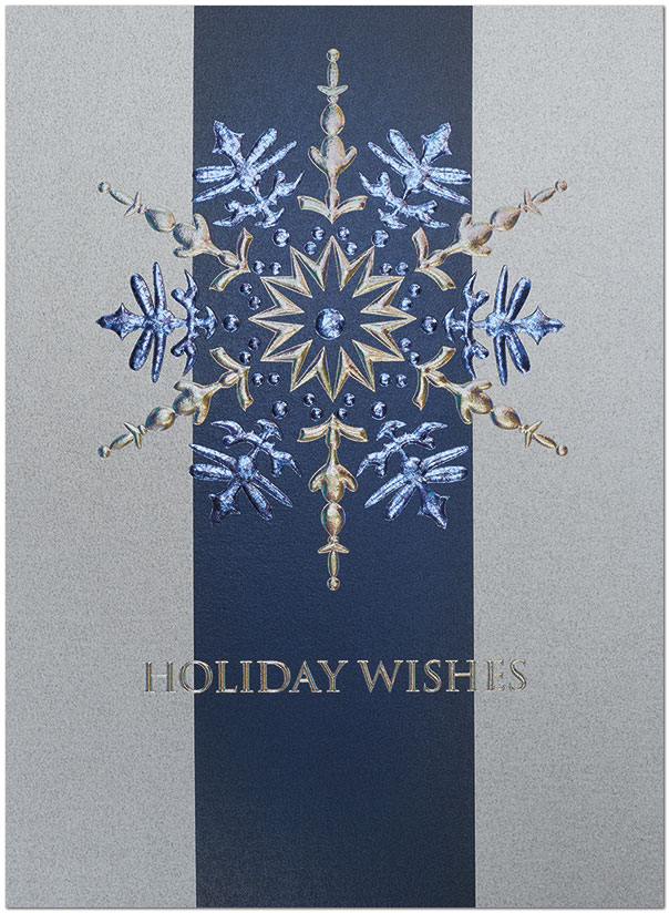 Stunning Snowflake Holiday Card H9149S-4A