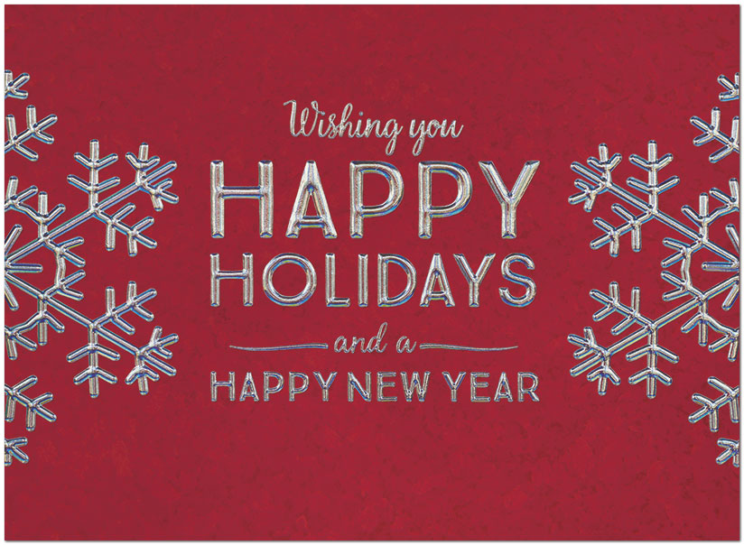 Holiday Snowflakes Greeting Card H9152S-AAA