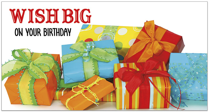 Wish Big Birthday Card A1418T-Z