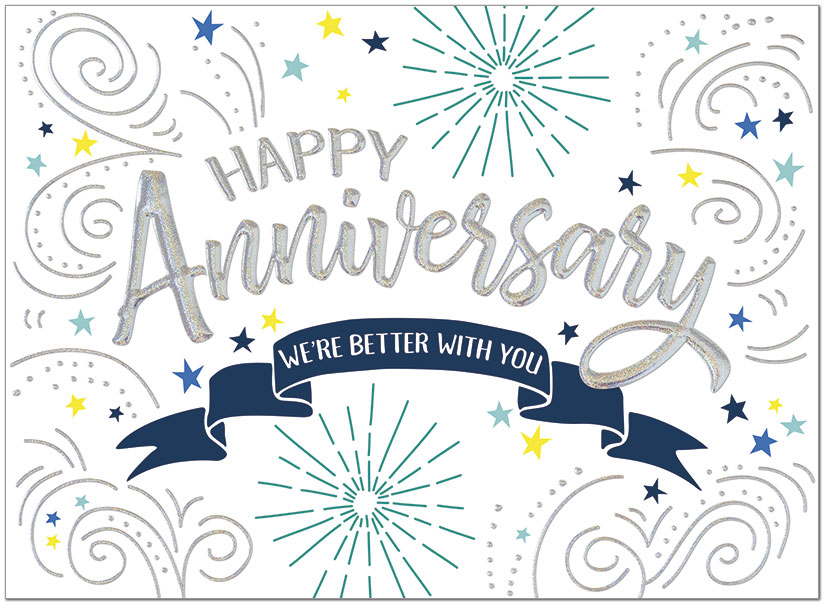 Dynamic Anniversary Card | Employee Anniversary Cards | Posty Cards