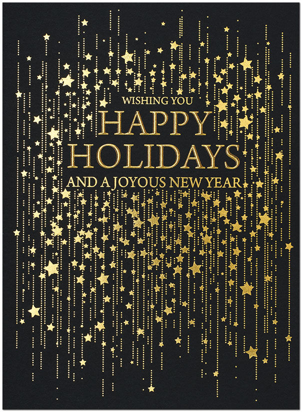 Cascading Wishes Holiday Card H1521G-4A