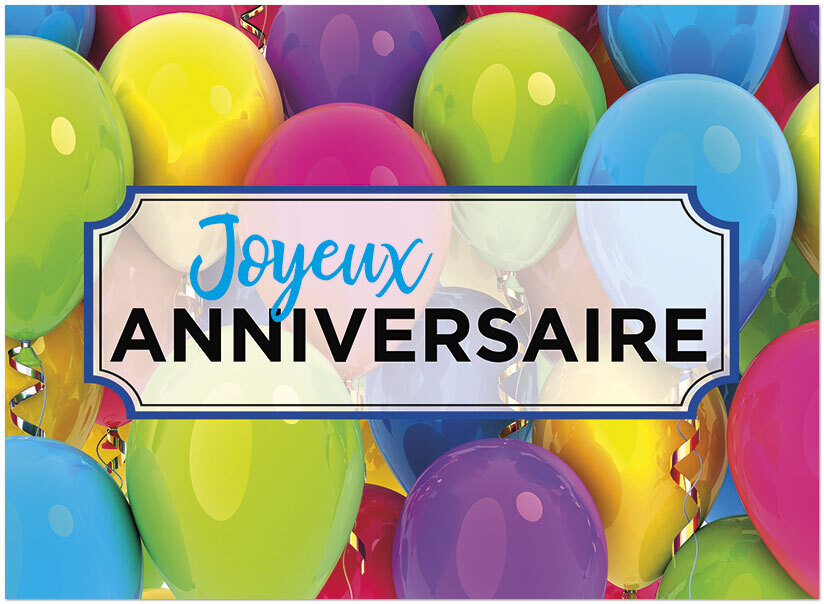 Joyeux Anniversaire Balloon Border D1655U-Y