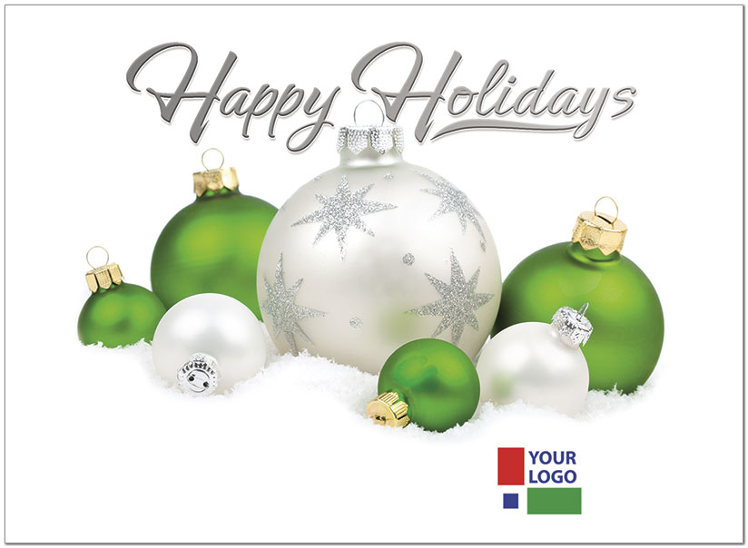 Holiday Ornaments Logo Card D1776U
