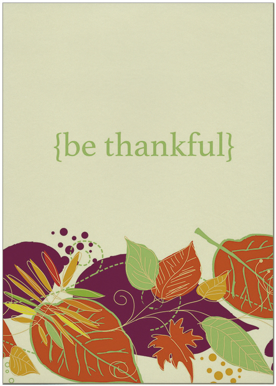 Vibrant Leaves Thanksgiving Card H1685KW-AA