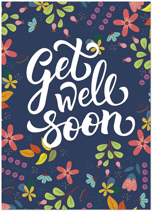 Colorful Flowers Get Well D2301D-Y