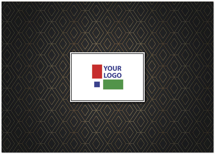 Pattern Logo Notecard D2316D-V