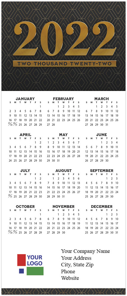 Mini Calendar 2022 Executive Magnetic Mini Calendar | 2022 Calendars | Posty Cards