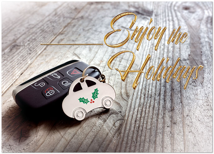 Key Chain Holiday Card H2421D-AA