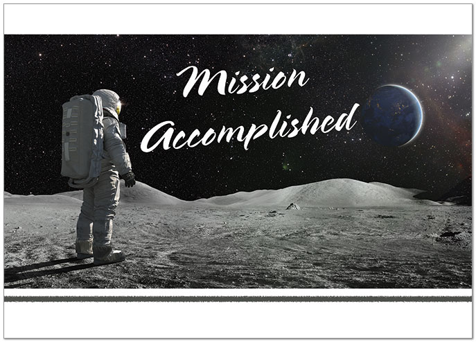 Custom Moon Landing Meme Card D2743D-V