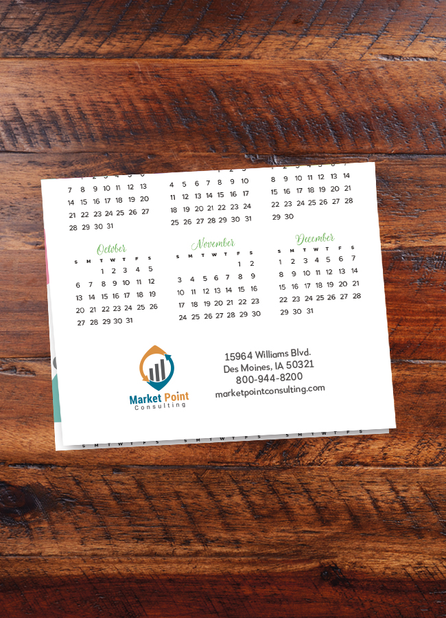 Happy 2024 Logo Calendar Card D2643U-4A