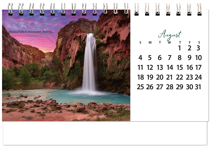 Scenic Beaches Tent Calendar SB2024