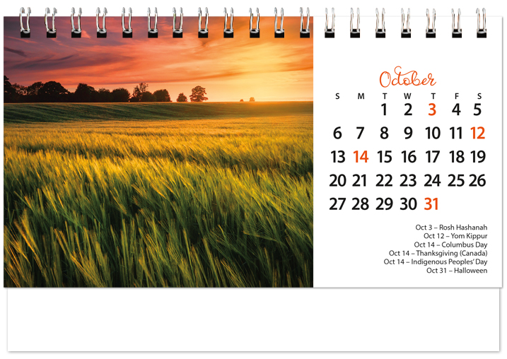 Scenic Seasons Tent Calendar SS2024
