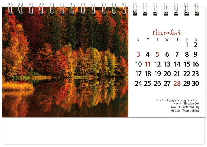 Scenic Seasons Tent Calendar SS2024