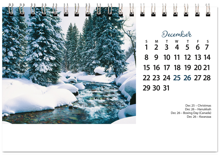 Scenic Seasons Tent Calendar SS2024
