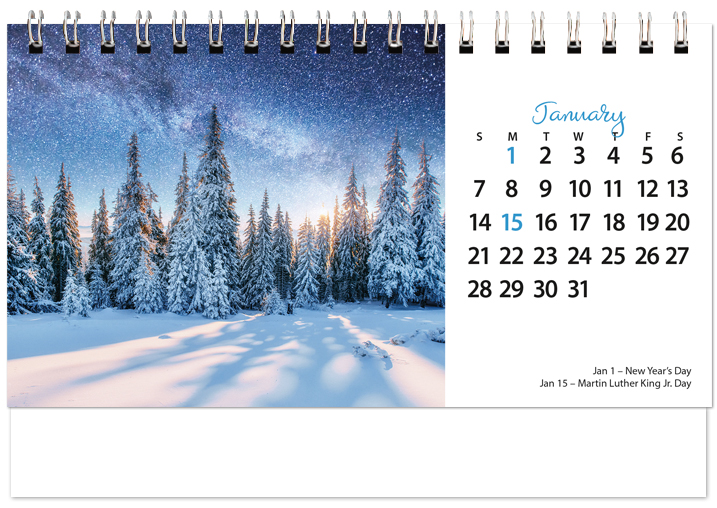 Scenic Seasons Tent Calendar SS2024