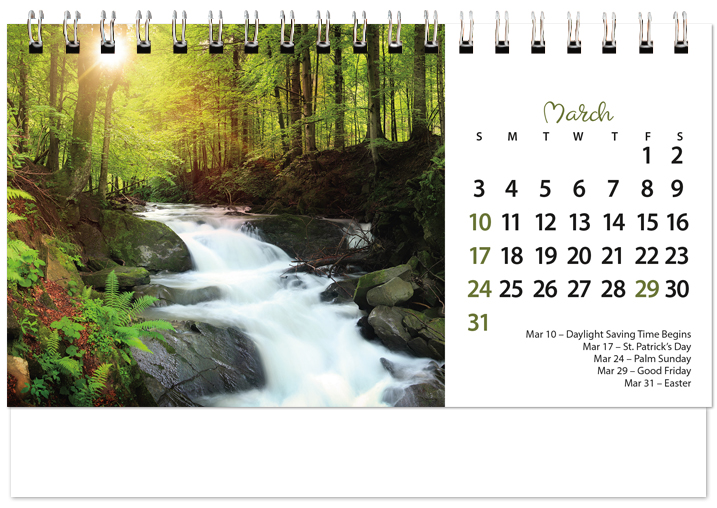 Scenic Seasons Tent Calendar SS2024