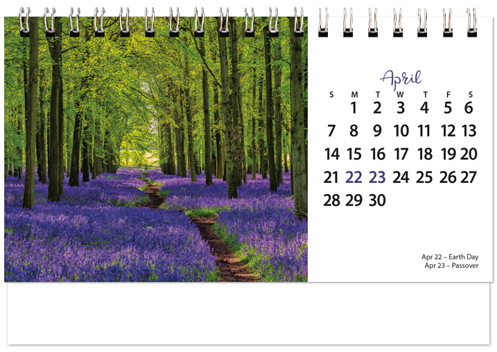 Scenic Seasons Tent Calendar SS2024
